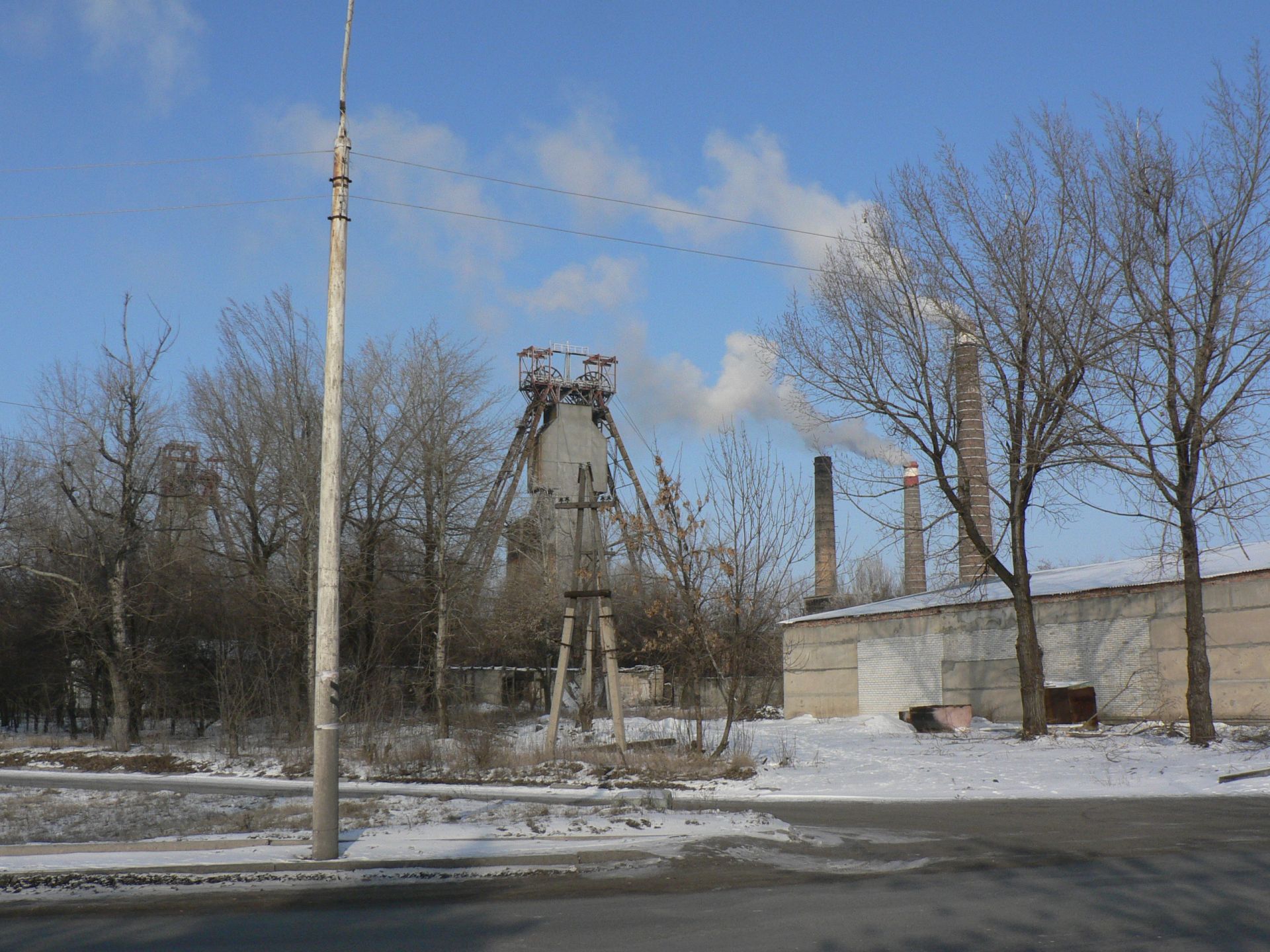 Копры шахты 1-я Гуковская. авторы сайта